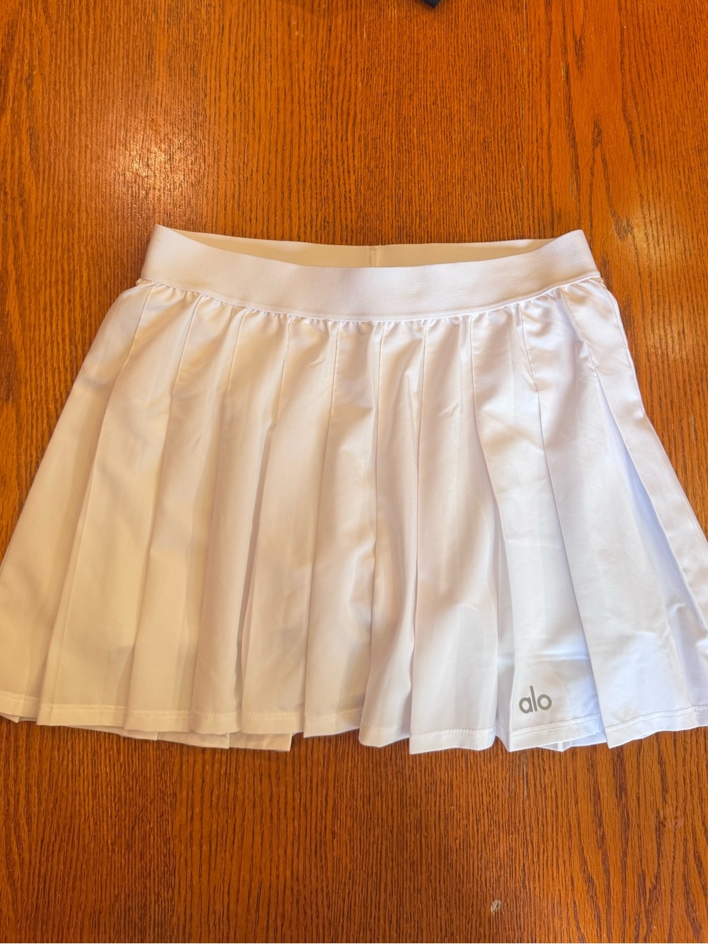 Alo Yoga Varsity Tennis Skirt White